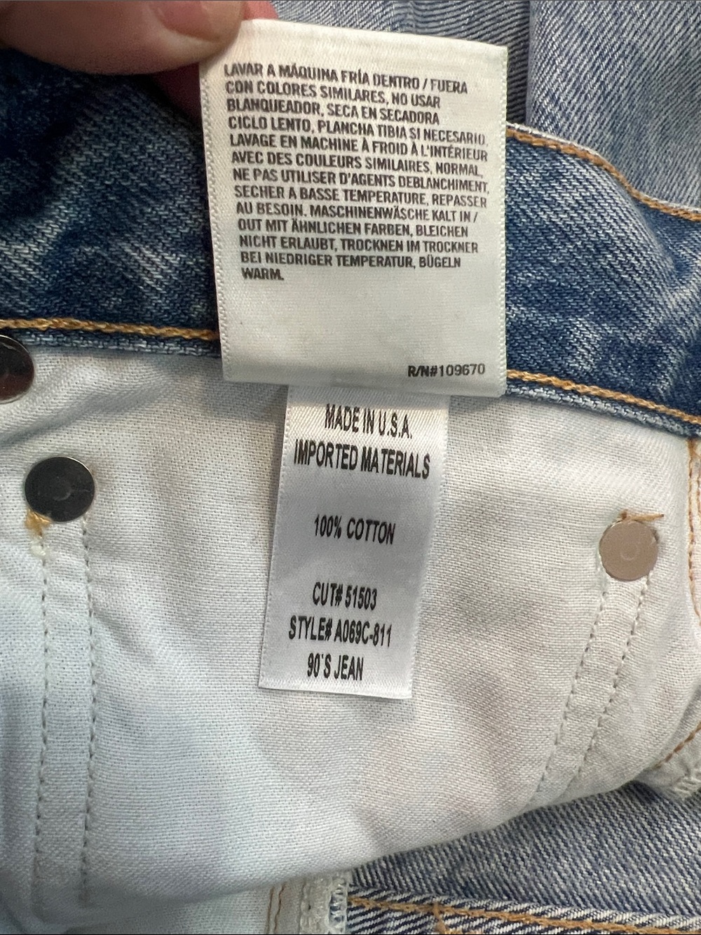 Agolde 90s Loose Fit Distressed Jeans Fall Out 26 - Picture 13 of 13